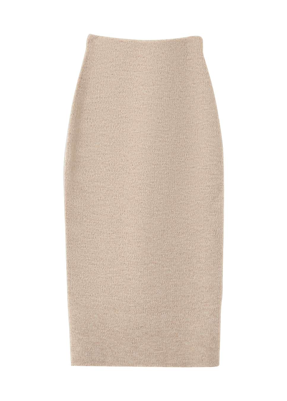 productfoto beige gebreide nastia rok Grace en Mila achterkant