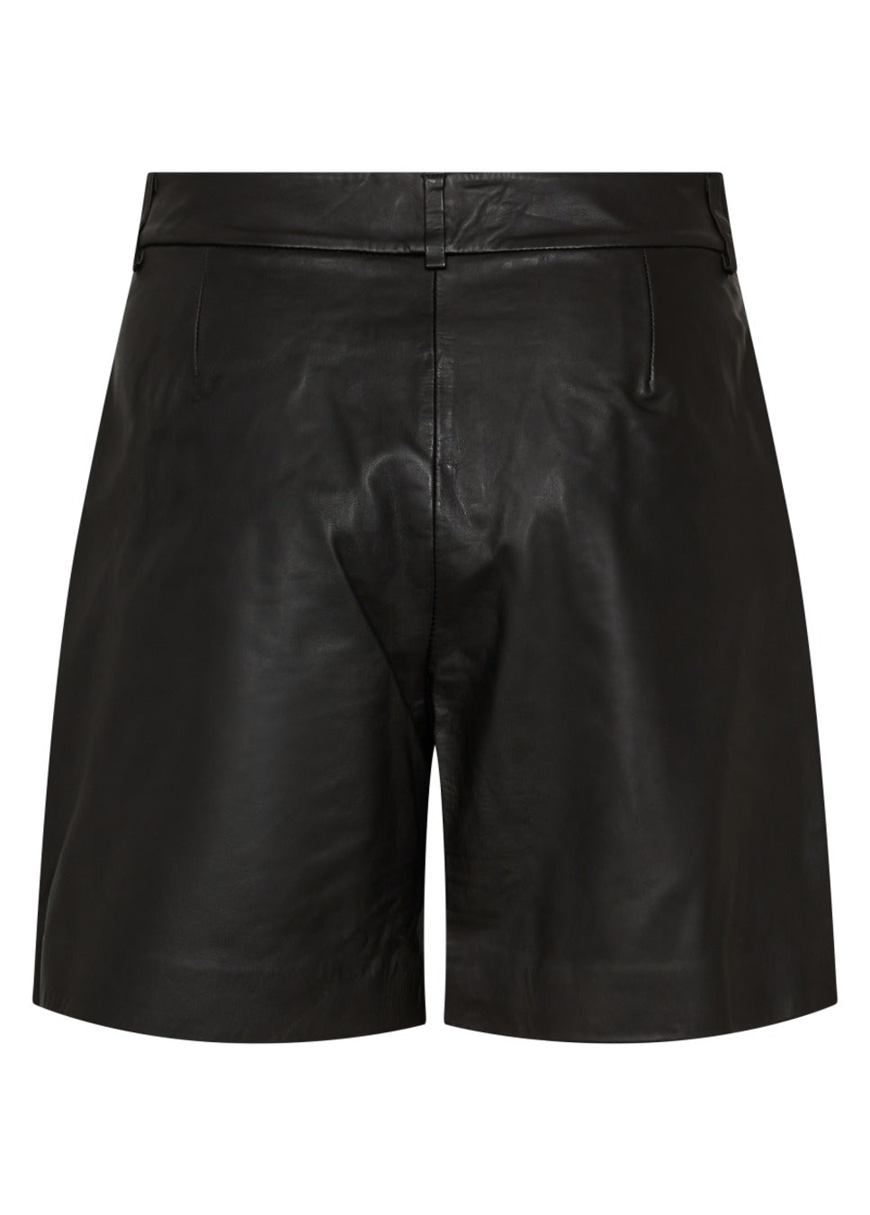 productfoto Co Couture PhoebeCC  leather short, leer, geplooid, pleat, zwart achterkant