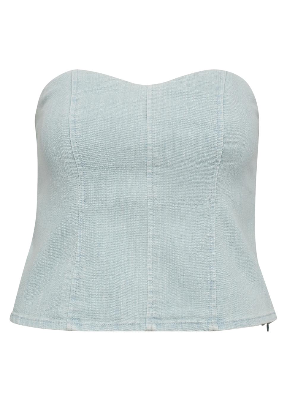 Co Couture TerraCC denim corsage corset top voorkant