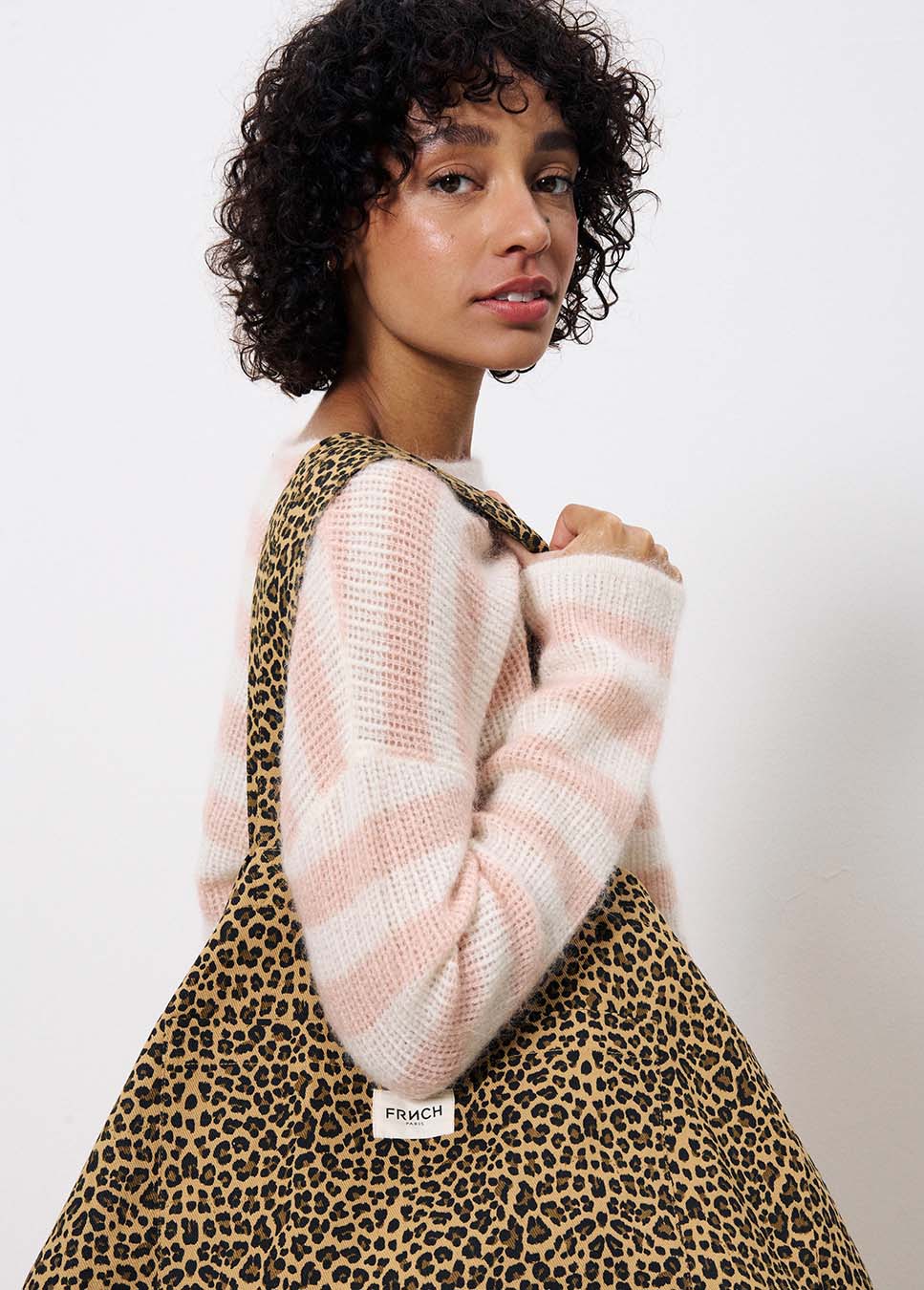 FRNCH Vida Leopard tote Bag