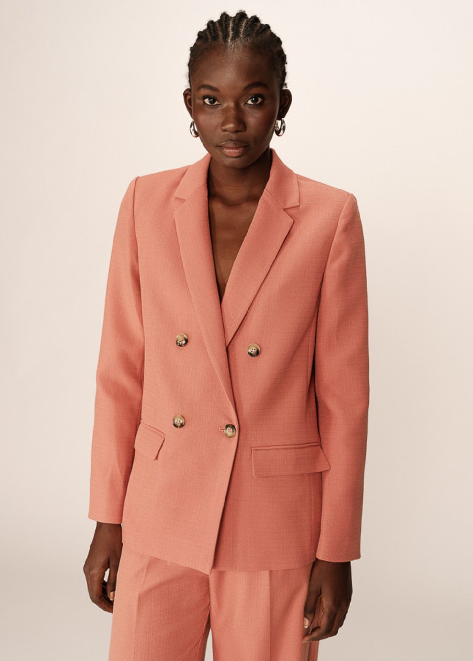 grace & mila blazer parfaite terracotta kleur