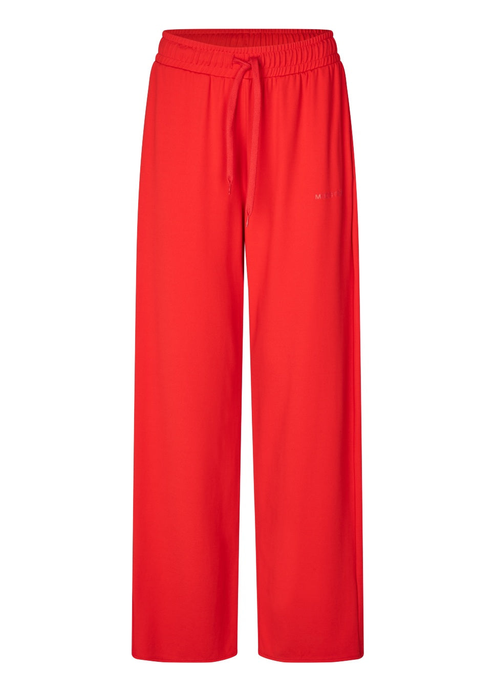 Modstrom MariettaMD track pants rood lange broek met elastische taille en strikkoord voorkant