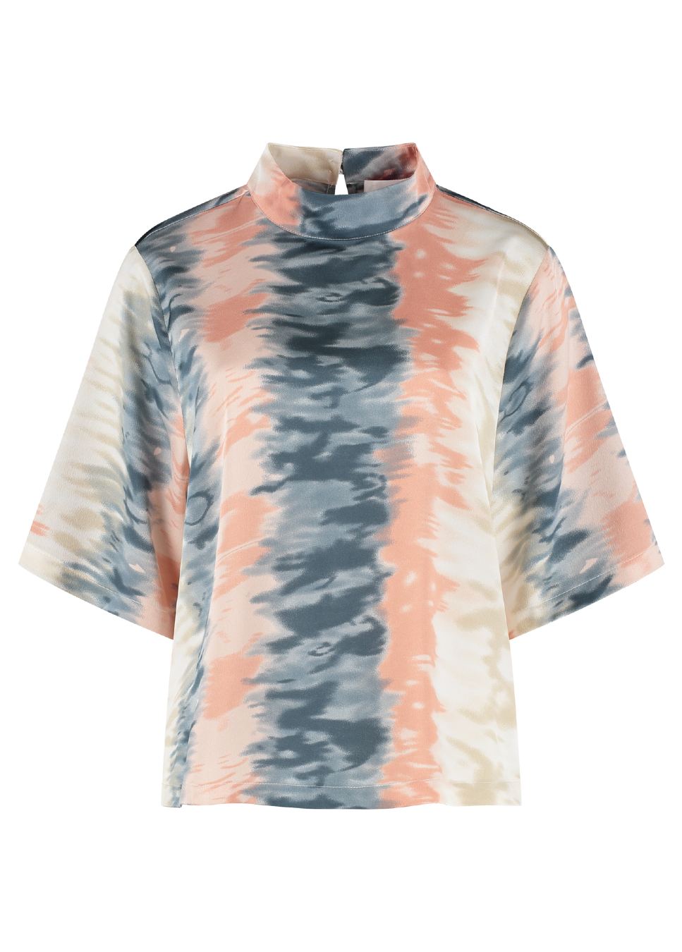 Studio Amaya Tommie top T-Shirt Tie dye roze, korte mouwen product foto voorkant