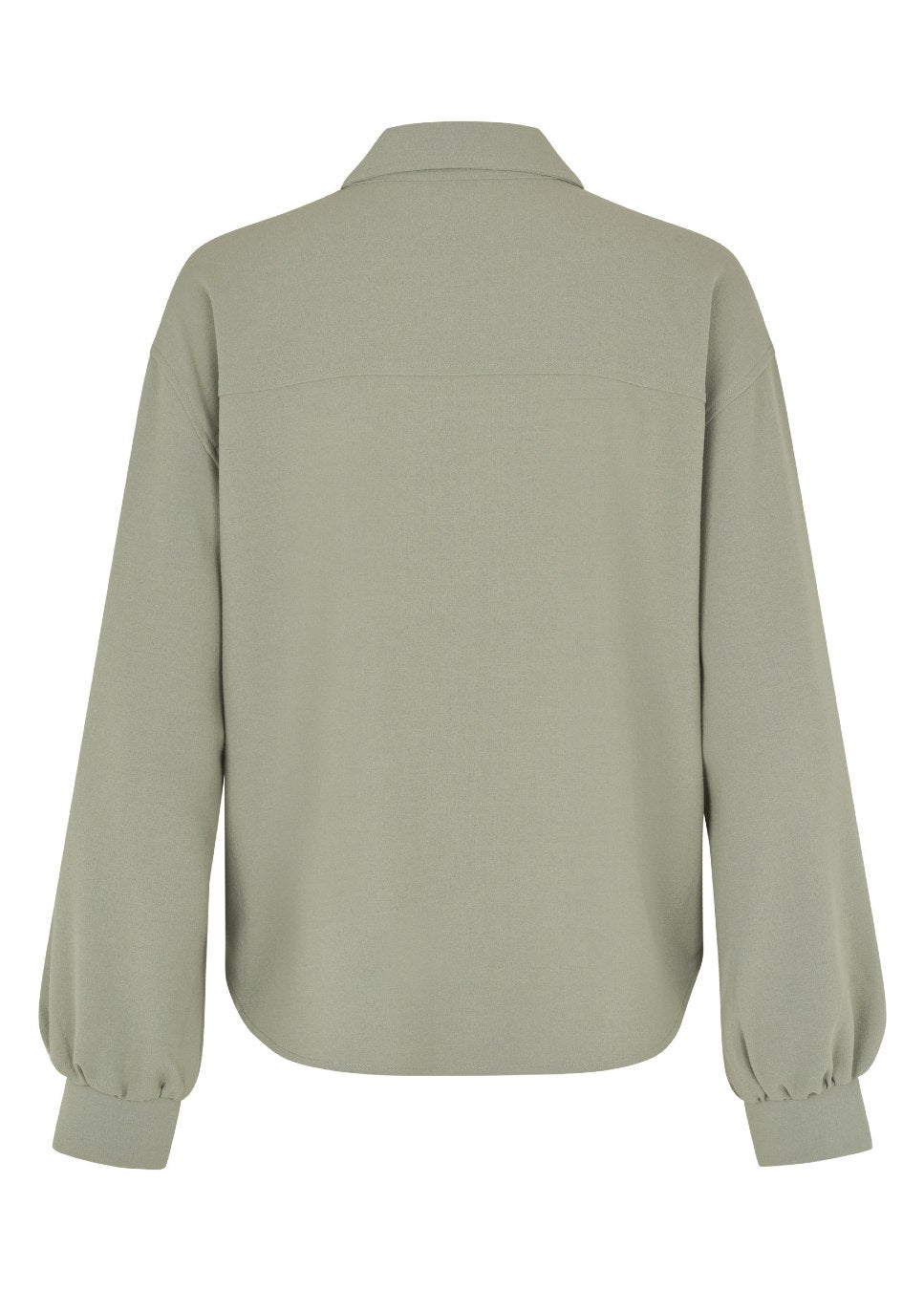 mbyM Cammia M blouse groen van kleur, product foto achterkant