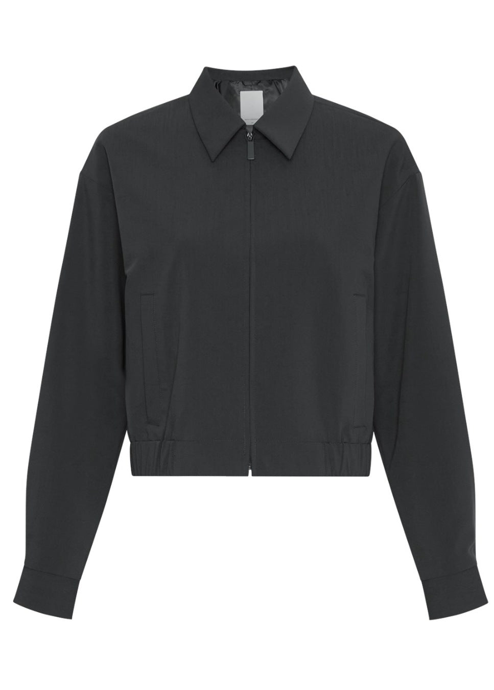 Productfoto msch copenhagen Cassie jacket met rits grijs, voorkant