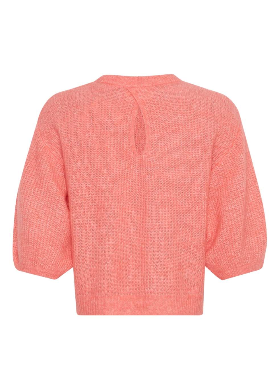 mschhila hope trui driekwart mouwen zomerse gebreide pullover roze product foto achterkant